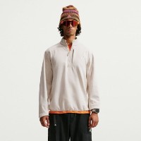 Hanorac pentru bărbați Nike ACG Wolf Grid Therma-FIT 1|2 Light Orewood Brown/Cream II/Light Crimson/Summit White, s.M