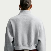 Женская толстовка Nike Studio Fleece Medium Weight Dark Grey Heather/Sail, s.M фото №6 — интернет-магазин Desire.md