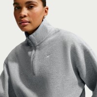 Женская толстовка Nike Studio Fleece Medium Weight Dark Grey Heather/Sail, s.XS фото №2 — интернет-магазин Desire.md