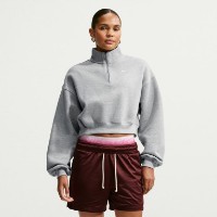 Женская толстовка Nike Studio Fleece Medium Weight Dark Grey Heather/Sail, s.S