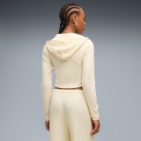 Hanorac damă Puma Ess Ribbed Full-Zip Soft Touch Buttercream Heather, s.XS imaginea #4 — magazin online Desire.md