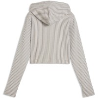 Женская толстовка Puma Ess Ribbed Full-Zip Soft Touch Mouse Gray Heather, s.L фото №2 — интернет-магазин Desire.md