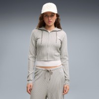 Женская толстовка Puma Ess Ribbed Full-Zip Soft Touch Mouse Gray Heather, s.XL фото №3 — интернет-магазин Desire.md