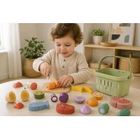 Развивающий набор Tooky Toy Cutting Food Set (TJ537N) фото №4 — интернет-магазин Desire.md