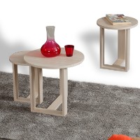 Set măsuţe cafea Hanah Home Mira Oak imaginea #2 — magazin online Desire.md