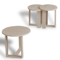 Set măsuţe cafea Hanah Home Mira Oak imaginea #4 — magazin online Desire.md