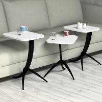 Set măsuţe cafea Hanah Home Pion White imaginea #3 — magazin online Desire.md