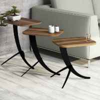 Set măsuţe cafea Hanah Home Pion Walnut imaginea #2 — magazin online Desire.md