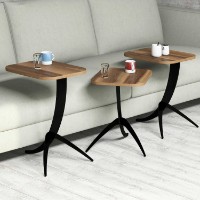 Set măsuţe cafea Hanah Home Pion Walnut imaginea #3 — magazin online Desire.md