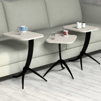 Set măsuţe cafea Hanah Home Pion Cream imaginea #3 — magazin online Desire.md