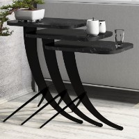 Set măsuţe cafea Hanah Home Pion Black Marble
