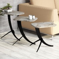 Set măsuţe cafea Hanah Home Pion White Marble imaginea #2 — magazin online Desire.md