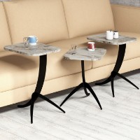 Set măsuţe cafea Hanah Home Pion White Marble imaginea #3 — magazin online Desire.md