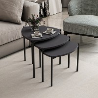 Set măsuţe cafea Hanah Home Lenny Anthracite