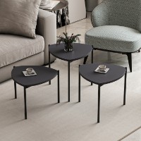 Set măsuţe cafea Hanah Home Lenny Anthracite imaginea #4 — magazin online Desire.md