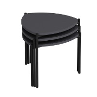 Set măsuţe cafea Hanah Home Lenny Anthracite imaginea #5 — magazin online Desire.md