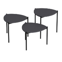 Set măsuţe cafea Hanah Home Lenny Anthracite imaginea #6 — magazin online Desire.md