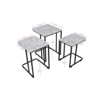 Set măsuţe cafea Hanah Home Ce Metal Zigon 9404 imaginea #10 — magazin online Desire.md