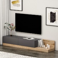Comodă TV Hanah Home Major Anthracite Walnut imaginea #2 — magazin online Desire.md