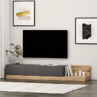 Comodă TV Hanah Home Major Anthracite Walnut imaginea #3 — magazin online Desire.md
