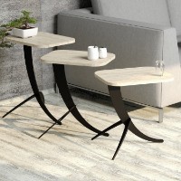 Set măsuţe cafea Hanah Home Pion 3 Travertine imaginea #2 — magazin online Desire.md