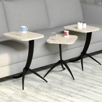 Set măsuţe cafea Hanah Home Pion 3 Travertine imaginea #3 — magazin online Desire.md
