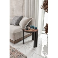 Набор журнальных столиков Hanah Home Lavia 3 Walnut