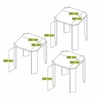 Set măsuţe cafea Hanah Home Azra Travertine imaginea #5 — magazin online Desire.md