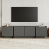 Тумба под ТВ Hanah Home Lowen Anthracite Black фото №2 — интернет-магазин Desire.md