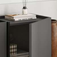 Тумба под ТВ Hanah Home Lowen Anthracite Black фото №4 — интернет-магазин Desire.md