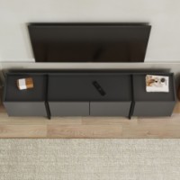 Тумба под ТВ Hanah Home Lowen Anthracite Black фото №5 — интернет-магазин Desire.md