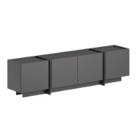 Тумба под ТВ Hanah Home Lowen Anthracite Black фото №6 — интернет-магазин Desire.md