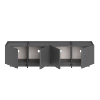 Тумба под ТВ Hanah Home Lowen Anthracite Black фото №8 — интернет-магазин Desire.md