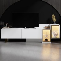 Comodă TV Hanah Home Tenon White Gold imaginea #2 — magazin online Desire.md