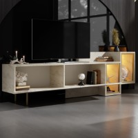 Comodă TV Hanah Home Tenon Travertine Gold imaginea #4 — magazin online Desire.md