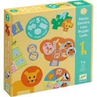 Joc educativ de masa Djeco Wild Animals (DJ08276)