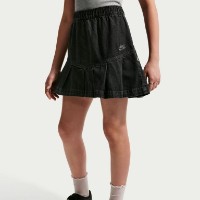Fusta pentru copii Nike Sportswear Black/Anthracite/Volt, s.M imaginea #4 — magazin online Desire.md