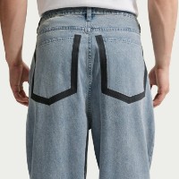 Pantaloni pentru bărbați Nike Sportswear Blue Denim/Black/Safety Orange, s.30 imaginea #6 — magazin online Desire.md