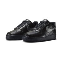 Ghete pentru bărbați Nike Air Force 1 07 Black/Metallic Dark Grey, s.41