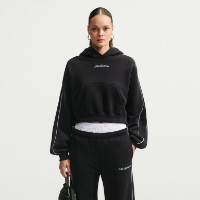 Hanorac damă Nike Studio Fleece Medium Weight Total Black/Sail, s.XS