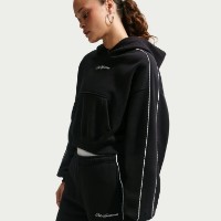 Hanorac damă Nike Studio Fleece Medium Weight Total Black/Sail, s.XS imaginea #5 — magazin online Desire.md