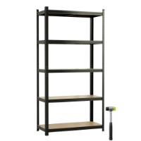 Marfa despreciata! Unitate de rafturi de depozitare Xenos SmartLine 150x70x30cm Black