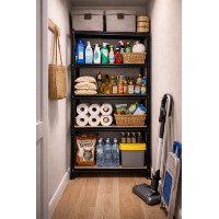 Marfa despreciata! Unitate de rafturi de depozitare Xenos SmartLine 150x70x30cm Black imaginea #2 — magazin online Desire.md