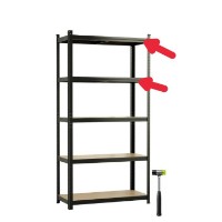 Marfa despreciata! Unitate de rafturi de depozitare Xenos SmartLine 150x70x30cm Black imaginea #3 — magazin online Desire.md
