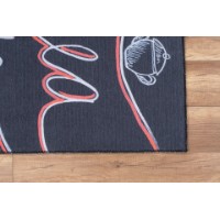 Covor Conceptum Hypnose Ada Gonul Chenille Black AL 295 0.75x1.50m imaginea #3 — magazin online Desire.md