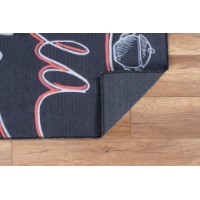 Covor Conceptum Hypnose Ada Gonul Chenille Black AL 295 0.75x1.50m imaginea #4 — magazin online Desire.md