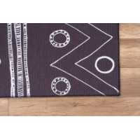 Covor Conceptum Hypnose Ada Gonul Chenille Black AL 291 0.75x1.50m imaginea #3 — magazin online Desire.md