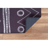 Covor Conceptum Hypnose Ada Gonul Chenille Black AL 291 0.75x1.50m imaginea #4 — magazin online Desire.md