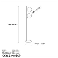 Lampadar Opviq Dual 13756 Gold imaginea #7 — magazin online Desire.md