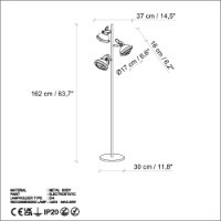 Lampadar Opviq Spoly 13795 Black imaginea #8 — magazin online Desire.md